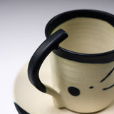 Hiroyuki Onuki - Calligraphy Series - Cup and Saucer / 大貫博之