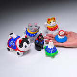 Seto ware Lucky Ornament - Black Cat / 縁起玩具