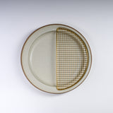KIKIME Amime Series - With Half Gold Net - 22.5 cm / Tonkatsu Plate