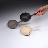 JINSUI Tokoname ware Teapot 250 ml - TOKI Hira series - Kinari / 人水 常滑急須