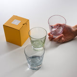 Sugahara Handmade Glassworks - Ruka Rock Glass - Green / 菅原工芸硝子 Sghr