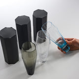 Sugahara Handmade Glassworks - Crystal Edge Tumbler Glass - Carbon Black / 菅原工芸硝子 Sghr