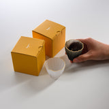 Sugahara Handmade Glassworks - Kikka Frosted Bowl - Small Black / 菅原工芸硝子 Sghr