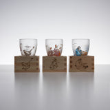 Lucky Animals Masuzake / Sake Cup with Wooden Masu - Monkey