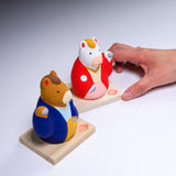 Seto ware Year of Horse Lucky Ornament - Right Hand / 縁起玩具