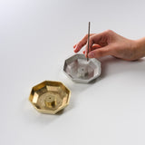 NOUSAKU Tin Incense Holder Bowl - Octagon / 能作 香立て