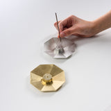 NOUSAKU Brass Incense Holder Plate - Octagon / 能作 香立て