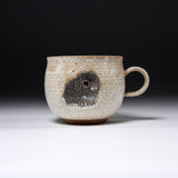 Yamano Usagi Handmade Rabbit Mug Cup - Kuro / 山野うさぎ マグカップ