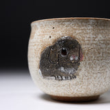 Yamano Usagi Handmade Rabbit Mug Cup - Kuro / 山野うさぎ マグカップ