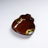 Zoho Kiln Hyotan Small Plate - Three Design Options / 蔵珍窯 瓢箪小皿