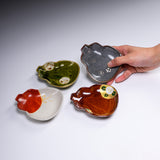 Zoho Kiln Hyotan Small Plate - Three Design Options - Blue Signature / 蔵珍窯 瓢箪小皿