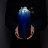 Kutani ware Vase with Wooden Gift Box - Shibata Hiroshi - Saiyu / 九谷焼 花瓶