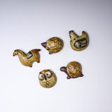 Seto Ware KASHIWA - Brooch - Chicken / 瀬戸焼 かしわ窯