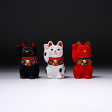 Lucky Ornament - Beckoning Cat - Small Black / 縁起玩具