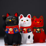 Lucky Ornament - Beckoning Cat - Small Black / 縁起玩具