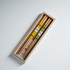 Japanese Chopstick Gift Set - Six Seasons Series - Yellow and Green