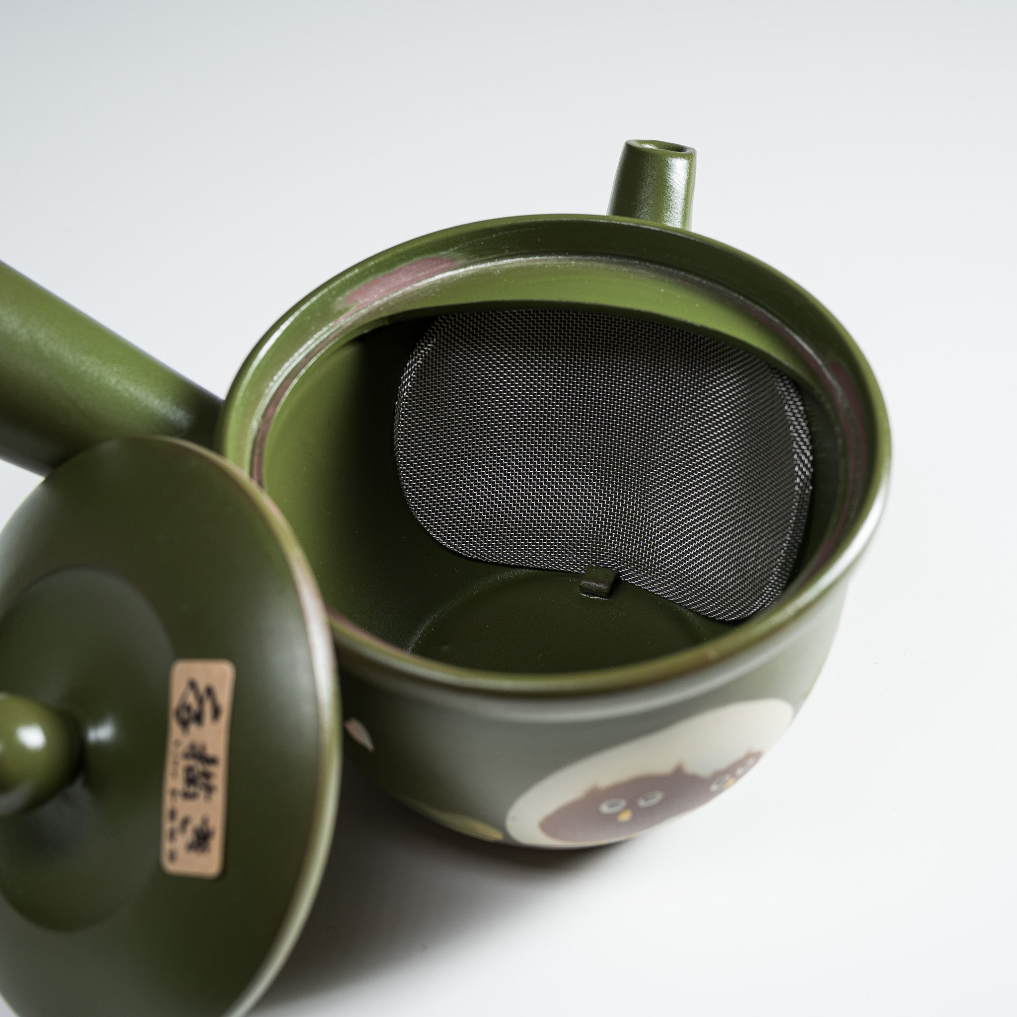 Hand-painted Tokoname Teapot - Matcha Green - 320ml / 常滑急須