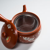 Hand-painted Tokoname Teapot - Plum - 450ml / 常滑急須