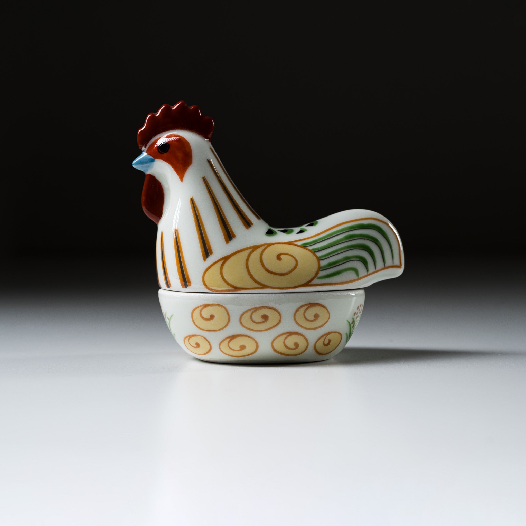 Arita Ware Rooster Condiment Container / 有田焼 おんどり 珍味入れ