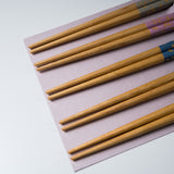 Natural Wood Sakura Theme Chopsticks - Set of 5 / さくらのお箸