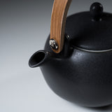 Yui Wooden Handle Teapot 330ml - Black