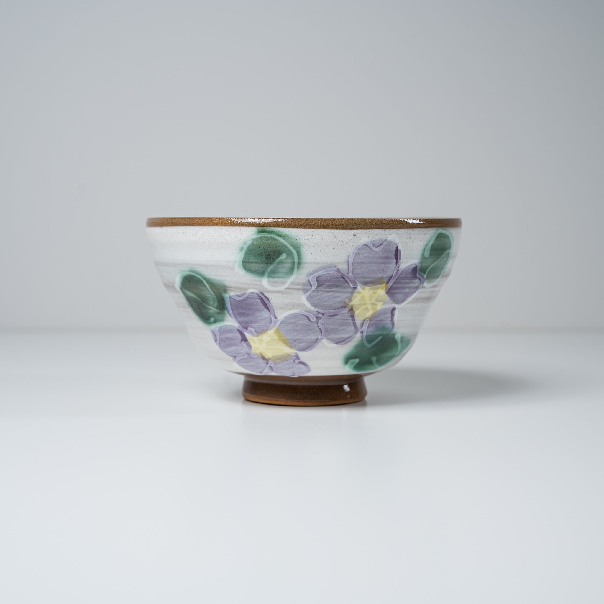 Rice Bowl - Violet Flower