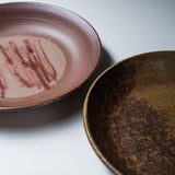 Bizen Pottery Bowl Plate - Hidasuki / 備前焼 深皿