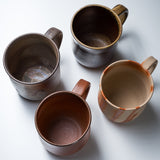 Bizen Pottery Large Mug Cup - White Hidasuki / 備前焼 マグカップ