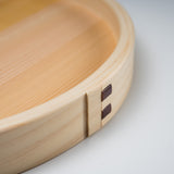 Wappa Hinoki Cypress Tray - Small 24 cm / 東濃檜 わっぱ盆