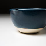 Mino Bunzan Matcha Pouring Bowl - Navy / 抹茶碗 片口藍