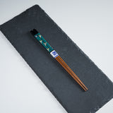 Kutani Design x Wakasa Lacquered Chopsticks - Black - 23 cm / 九谷色絵×若狭塗箸