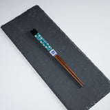 Kutani Design x Wakasa Lacquered Chopsticks - Black - 23 cm / 九谷色絵×若狭塗箸