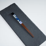 Kutani Design x Wakasa Lacquered Chopsticks - Black - 23 cm / 九谷色絵×若狭塗箸