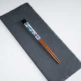 Kutani Design x Wakasa Lacquered Chopsticks - Black - 23 cm / 九谷色絵×若狭塗箸