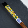 Kutani Design x Wakasa Lacquered Chopsticks - Black - 23 cm / 九谷色絵×若狭塗箸