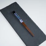 Kutani Design x Wakasa Lacquered Chopsticks - Black - 23 cm / 九谷色絵×若狭塗箸