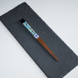 Kutani Design x Wakasa Lacquered Chopsticks - Black - 23 cm / 九谷色絵×若狭塗箸