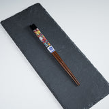 Kutani Design x Wakasa Lacquered Chopsticks - Black - 23 cm / 九谷色絵×若狭塗箸