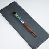 Kutani Design x Wakasa Lacquered Chopsticks - Black - 23 cm / 九谷色絵×若狭塗箸