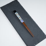 Kutani Design x Wakasa Lacquered Chopsticks - Black - 23 cm / 九谷色絵×若狭塗箸