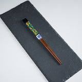 Kutani Design x Wakasa Lacquered Chopsticks - Black - 23 cm / 九谷色絵×若狭塗箸