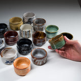 Mino ware Pottery Sake Cup / Teacup - Snowfield / 美濃焼き ぐい呑み