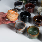 Mino ware Pottery Sake Cup / Teacup - Shino / 美濃焼き ぐい呑み