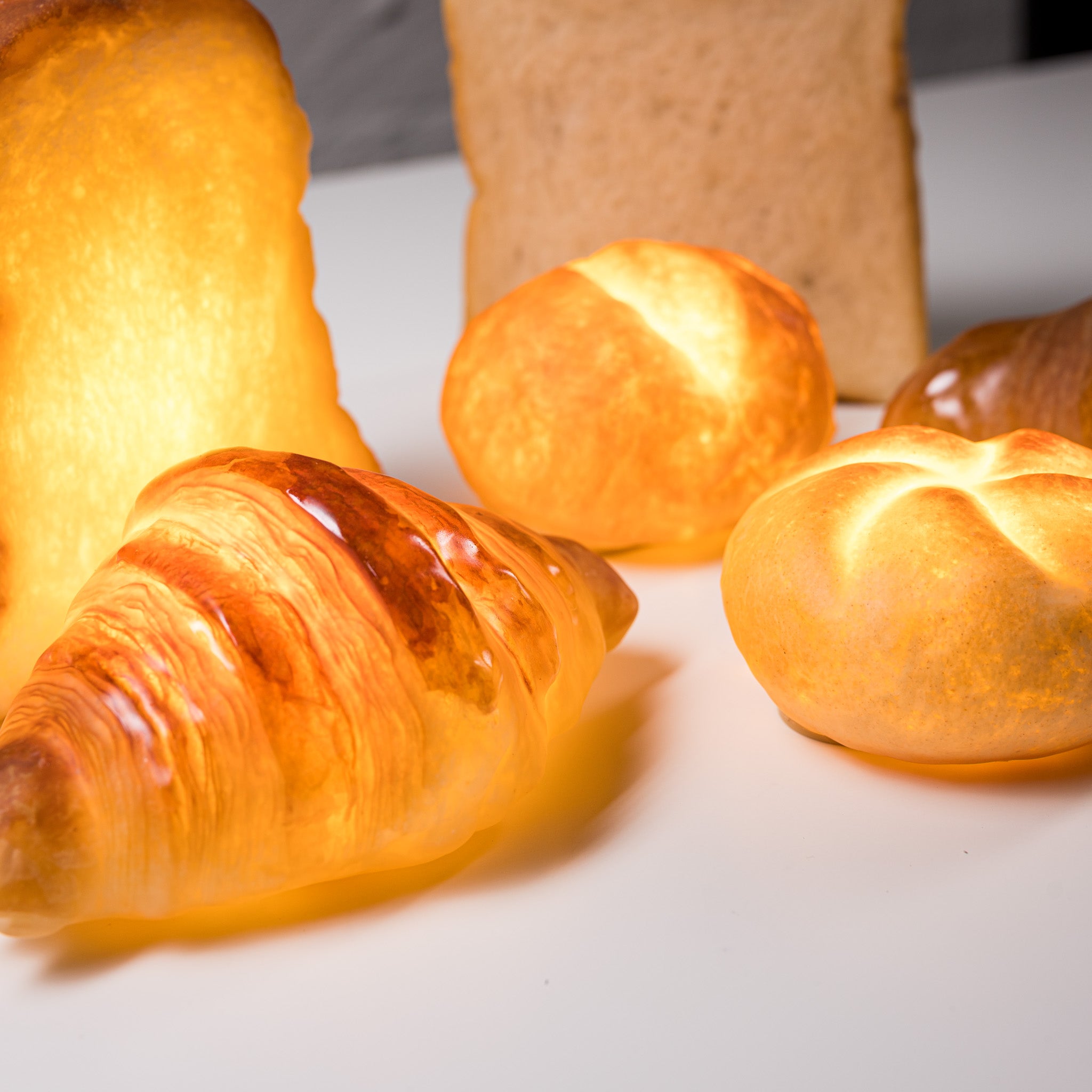 PAMPSHADE Real Bread Lamps - Square Toast / パンプシェード by Yukiko Morita