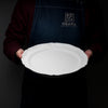 Usuki ware Handmade Rinka Large Plate - 28 cm / 臼杵焼き 輪花 大皿