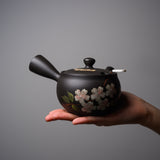 Hand-painted Tokoname Teapot - 270 ml - Sakuragusa / 常滑急須