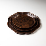 ICHIKAWA - Handmade Premium Dark Brown Tray - Walnut