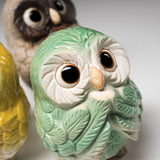 Shigaraki Ware Lucky Owl Ornament "Lemon" - 12 cm / 信楽焼