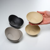 JINSUI Tokoname ware Pair Tea Cup - TOKI Series - Mat Black /人水 常滑 ティーカップ