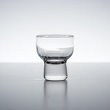 AMANO Lacquer Mother-of-Pearl Sake Glass - Red Fuji / 天野漆器 螺鈿ガラス